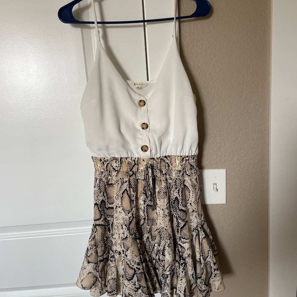 Snakeskin romper
